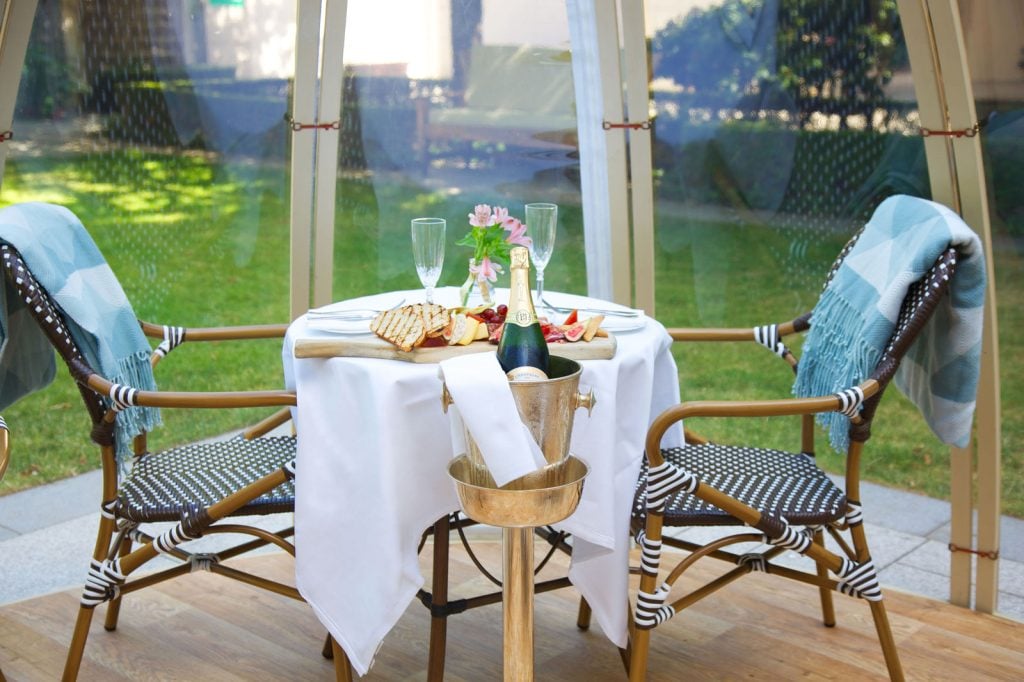Intercontinental Dublin Garden Pods