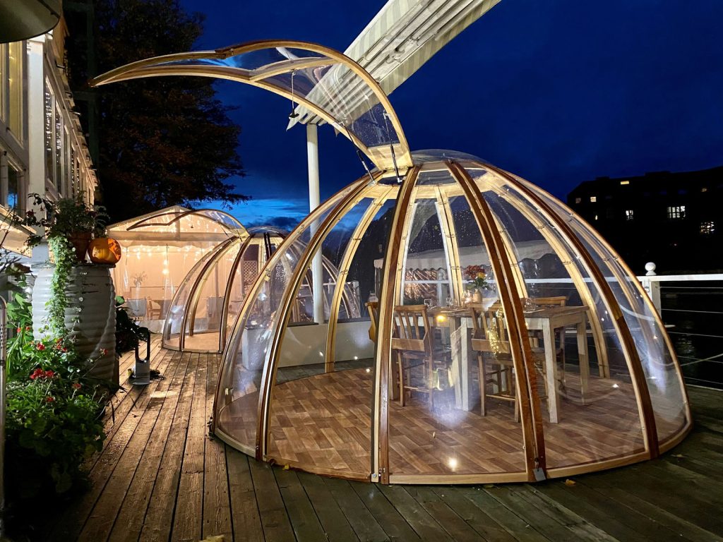 The Folly Floating Dining Domes