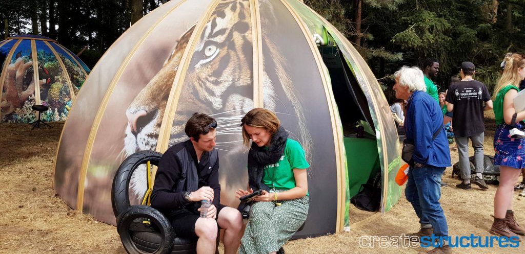 Greenpeace Branded Pop-Up Event Structures