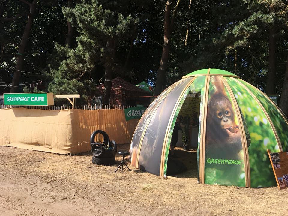 Greenpeace Branded Pop-Up Event Structures