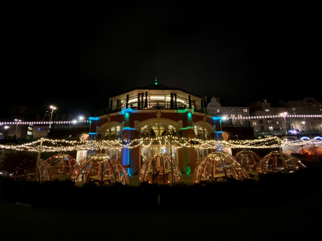 Shelter Hall Seafront Winter Igloos